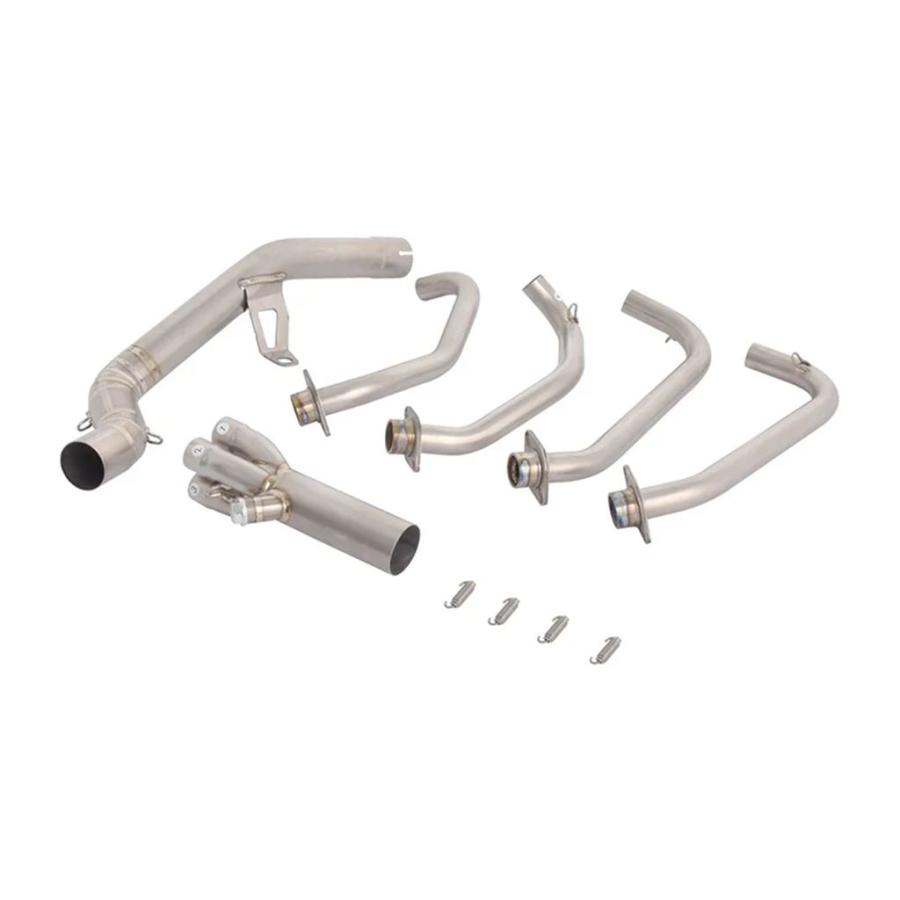並行輸入品 CFMOTO 500SR 500 SR 2024 2025 バイク排気エスケープシステムマフラーチタン合金 51 MMフロントリンクパイプ_6