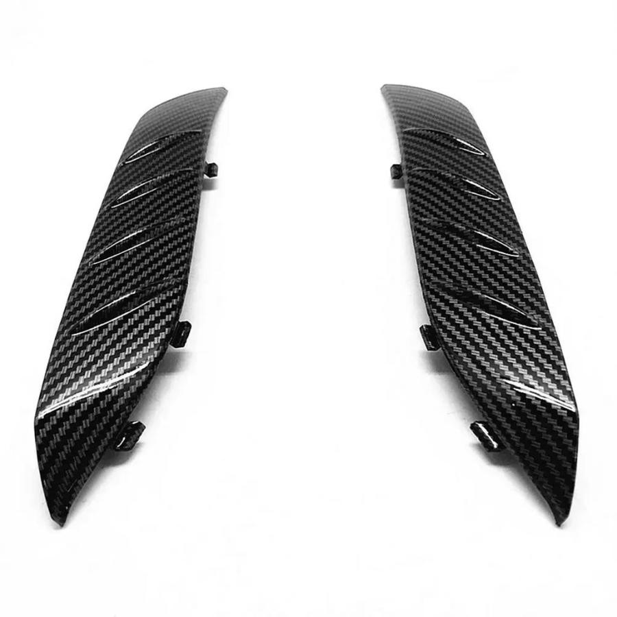 光沢のあるカーボンファイバーオートバイフェアリングフロントサイド