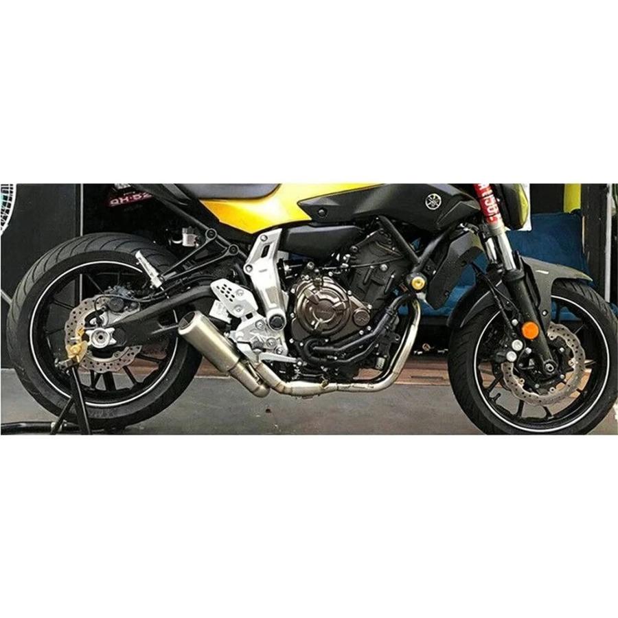 並行輸入品 ヤマハ MT-07 FZ07 XSR700 2017-2023用 排気システム 51MM マフラーパイプ カーボンエキゾーストパイプ_9