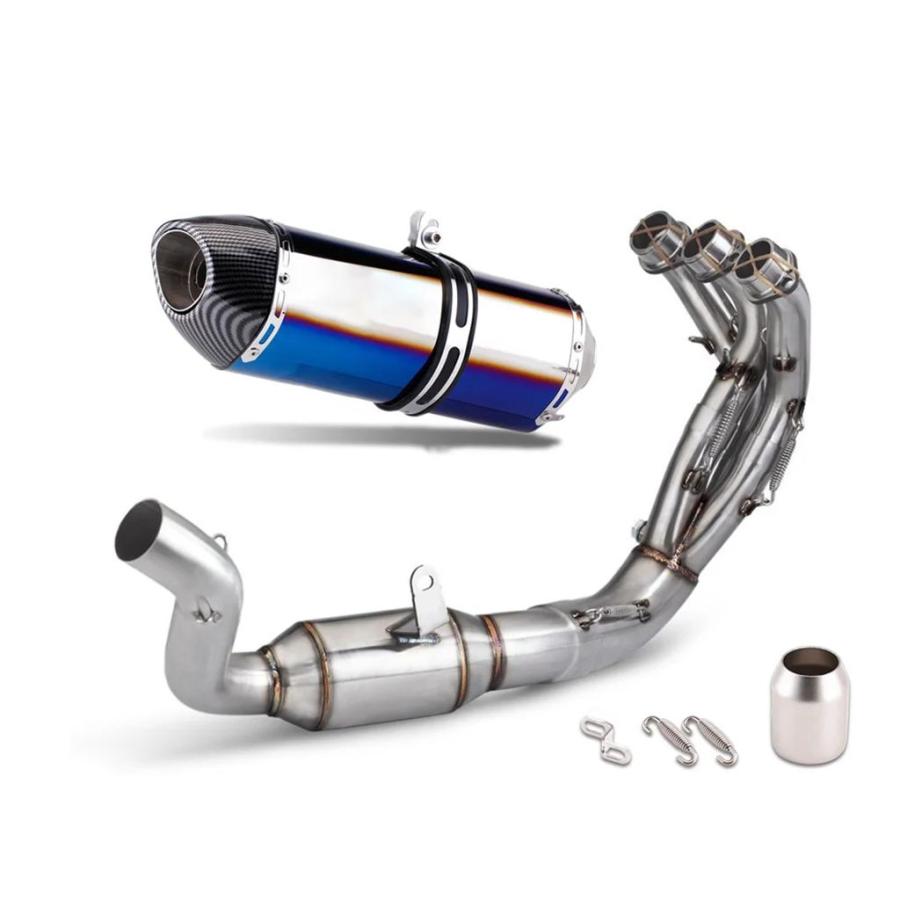 並行輸入品 ヤマハ MT-09 XSR900 2021-2024用 フルエキゾーストシステム 51MMヘッダー リンクパイプ スリップオン