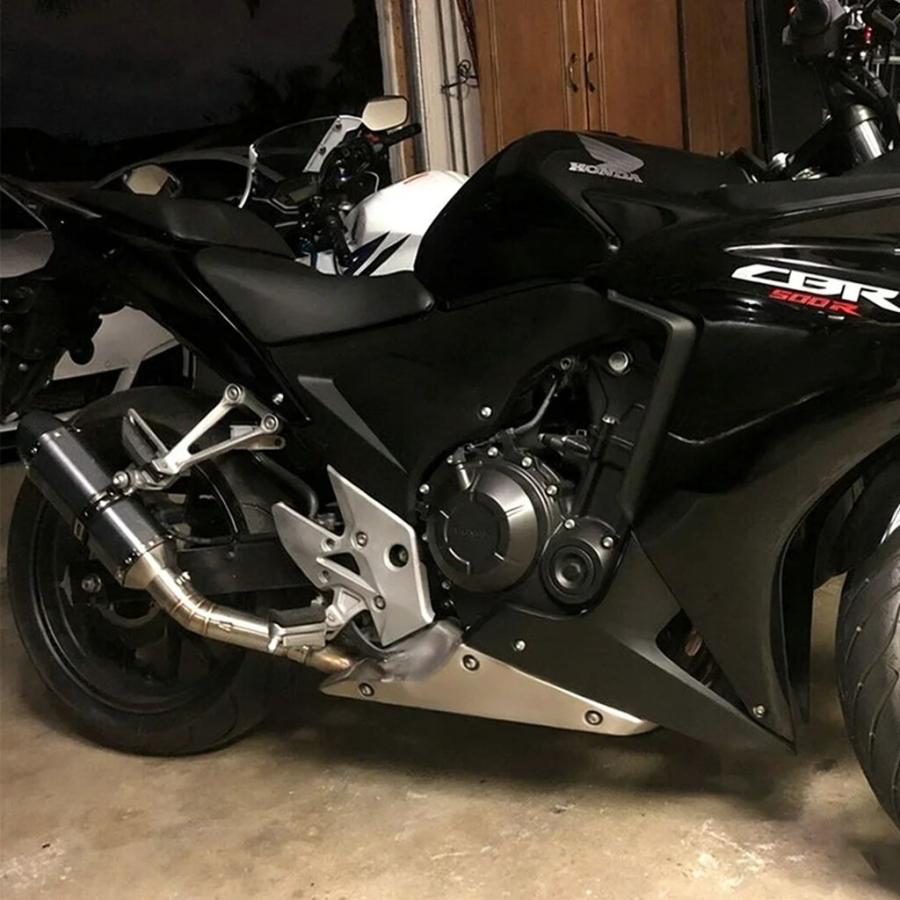 並行輸入品 ホンダ CBR500R CB500X CB400X/R 2018-2022用 エキゾーストシステム スリップオン ミッドパイプ マフラー 370MM