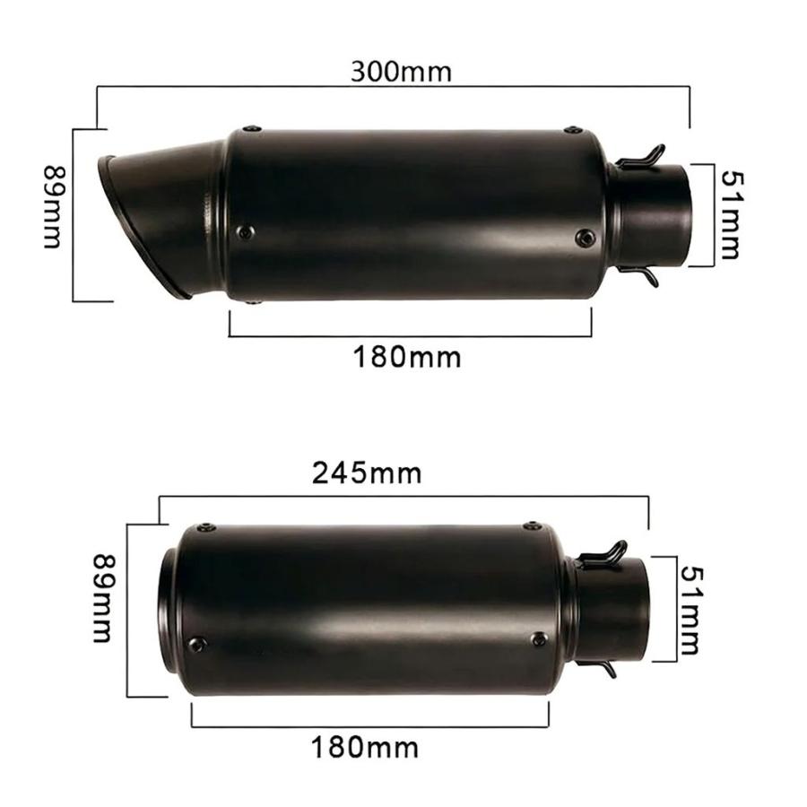 並行輸入品 スズキ GSXR 750 600 2006-2007用 スリップオンマフラー ブラック マフラー ミッドリンクパイプ 排気システム_8