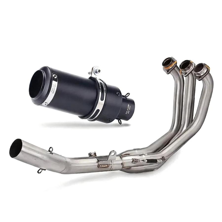 並行輸入品 ヤマハ MT09 SP FZ09 FZ09S XSR 900 21-25用 エキゾーストヘッダー ミッドパイプ マフラーチップ エキゾーストシステ_3