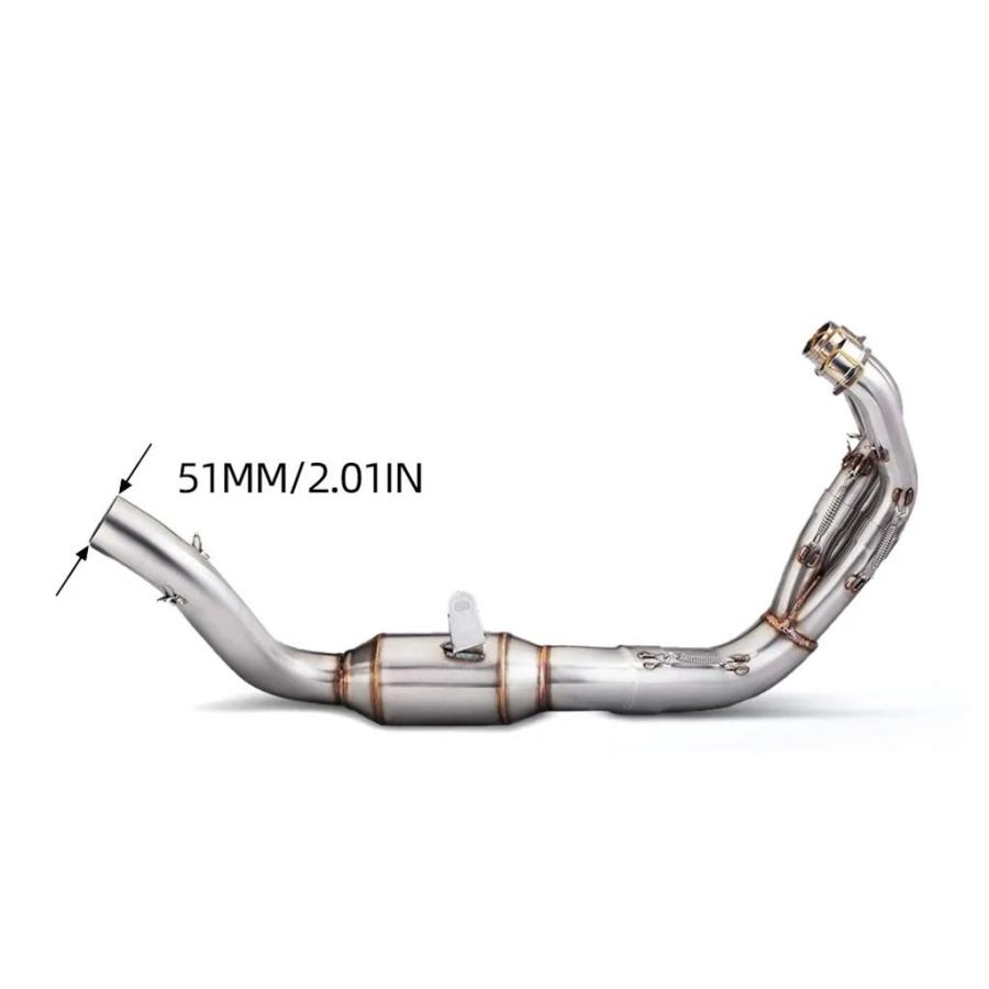 並行輸入品 ヤマハ XSR900 MT-09 2021-2024用 エキゾーストシステム エキゾーストパイプ マフラーチップ ヘッダー一体型_2