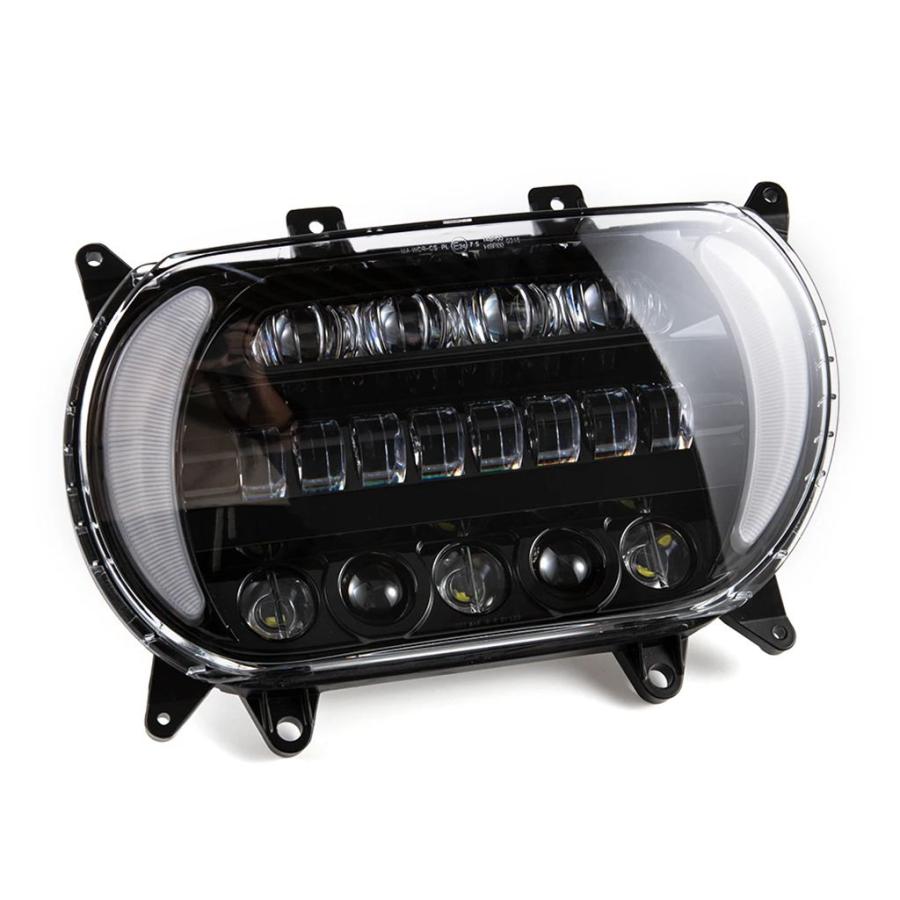 並行輸入品 ハーレーダビッドソンロードグライド 2015-2020 バイク LED ヘッドライトアセンブリウィンカーデイタイムランニング