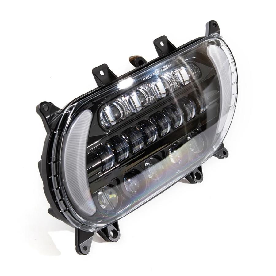 並行輸入品 ハーレーダビッドソンロードグライド 2015-2020 バイク LED ヘッドライトアセンブリウィンカーデイタイムランニング