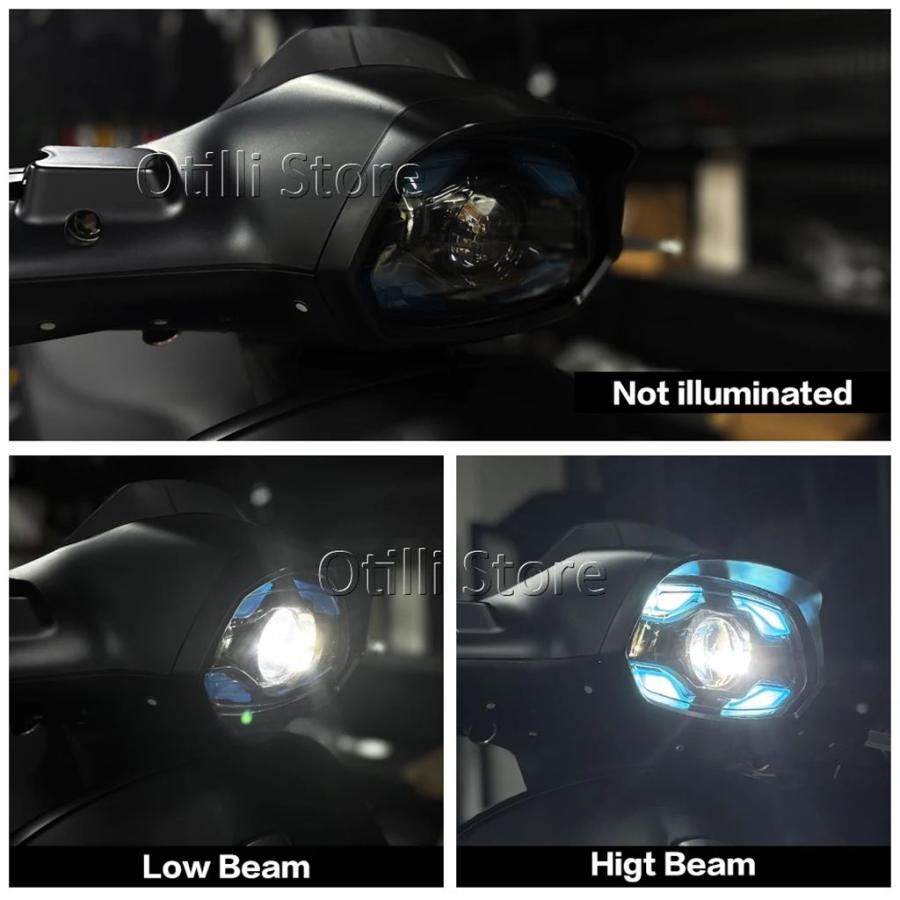 並行輸入品 ベスパ スプリント150 SPRINT150 バイク用ヘッドライト フロントLEDライト DRLランプ 2023 2024 2025の画像