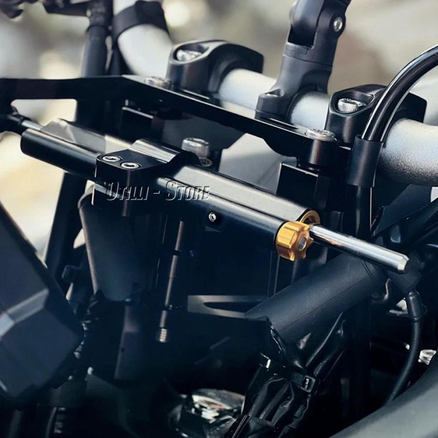 並行輸入品 バイクダンパーステアリングスタビライザーブラケットマウントキットヤマハトレーサー 9 TRACER9 TRACER9 トレーサー_10