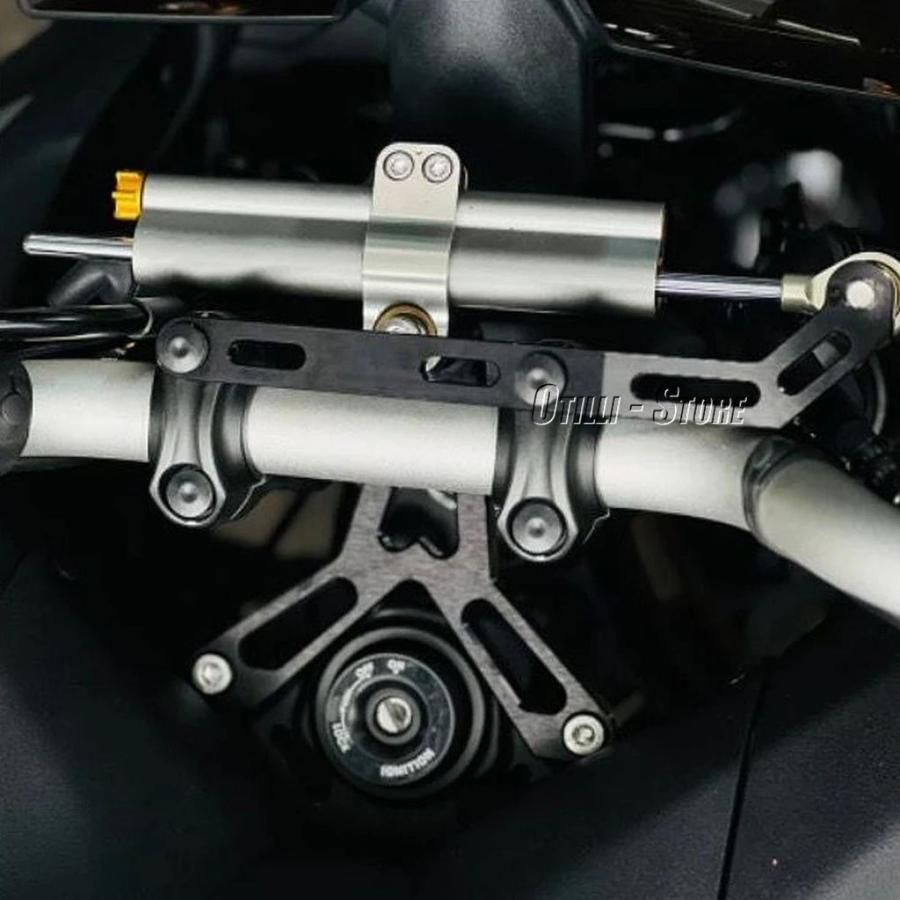 並行輸入品 バイクダンパーステアリングスタビライザーブラケットマウントキットヤマハトレーサー 9 TRACER9 TRACER9 トレーサー_11
