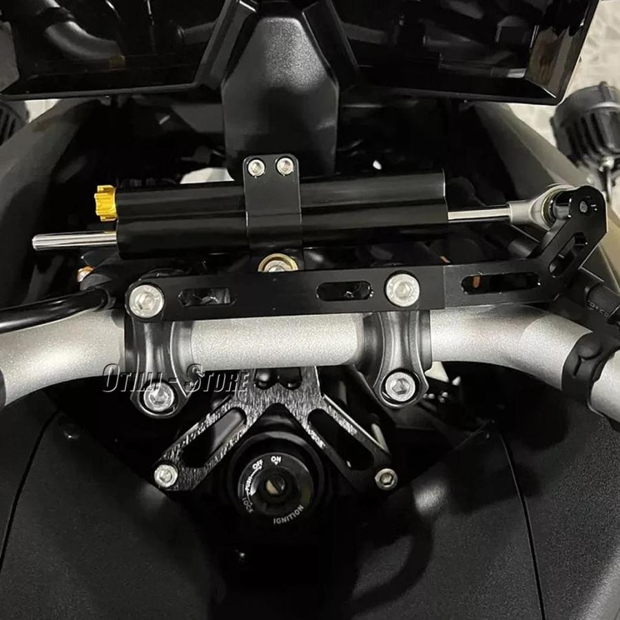 並行輸入品 バイクダンパーステアリングスタビライザーブラケットマウントキットヤマハトレーサー 9 TRACER9 TRACER9 トレーサー_12