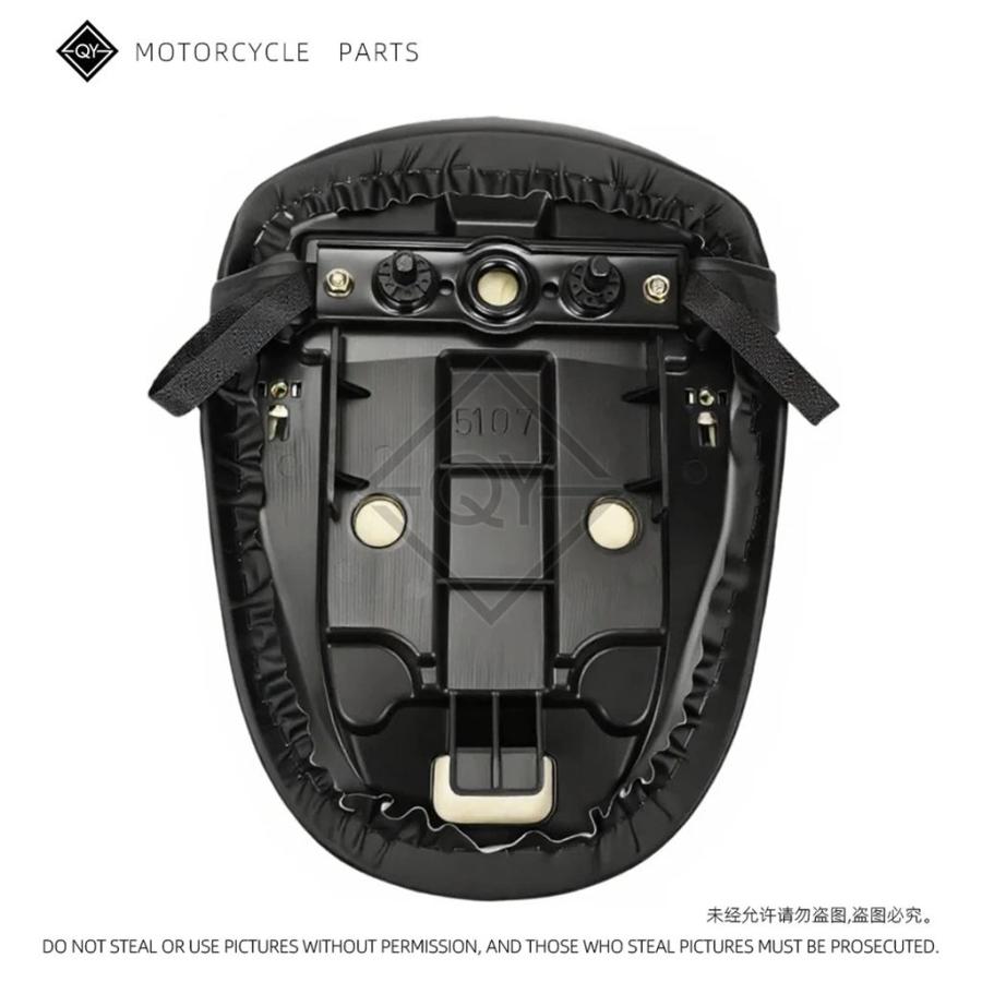 並行輸入品 バイク黒リアクッション圧力軽減快適ピリオンシートパッドスズキ TL1000S TL 1000S 1997-2001 2000 1999_3
