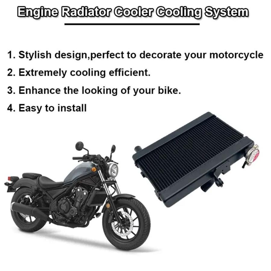 並行輸入品 CL500 CL300 24 自動二輪車発動機放熱器冷やかす空調設備ホンダ REBE CMX500 2017-2021 2022 2023