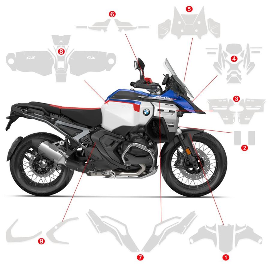 並行輸入品 BMW R1300GS ADV バイクフェアリング保護 R1300 GS_14