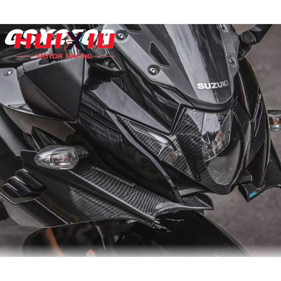 並行輸入品 バイク用フロントライトカウル サイドウィングレット