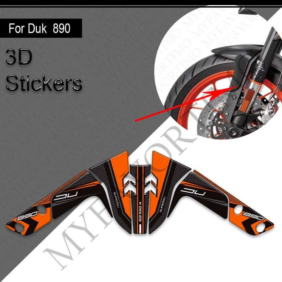 並行輸入品 890スーパDK用バイクアクセサリー タンクパッド サイドグリップ ガソリン 燃料 オイルキット ニーステッカー デカーの画像