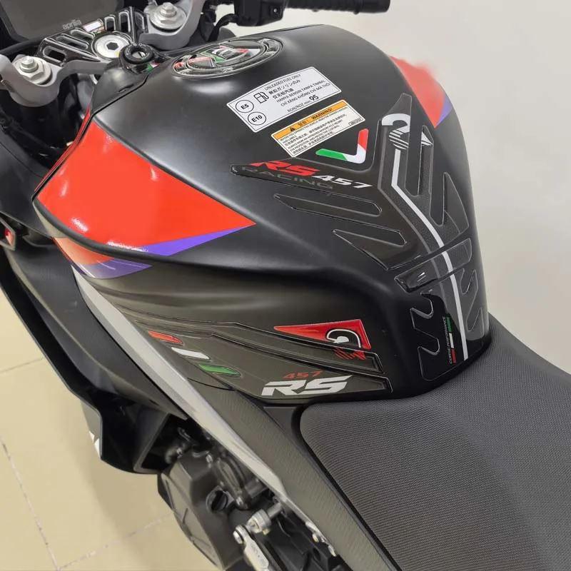 並行輸入品 アプリリア RS 457 rs457 2024-2025 バイクタンクパッドサイドステッカーアクセサリーステッカー装飾セットボディデの画像