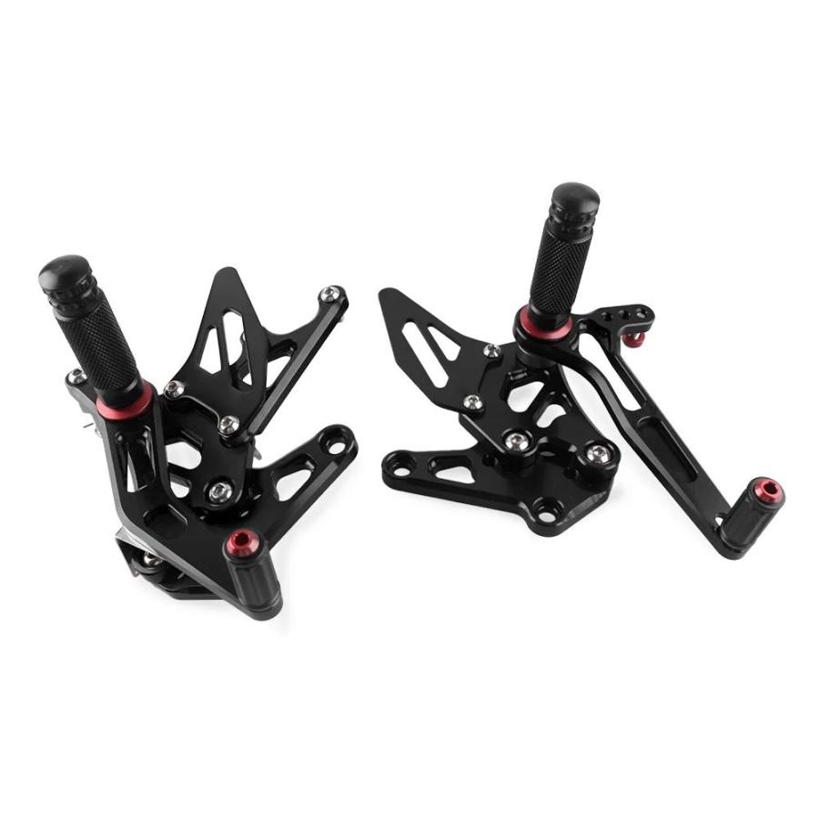 並行輸入品 スズキハヤブサ GSX1300R 1999-2020 1 ペアバイクリアセットフットレスト調節可能フットペグレストアセンブリ CNC_5