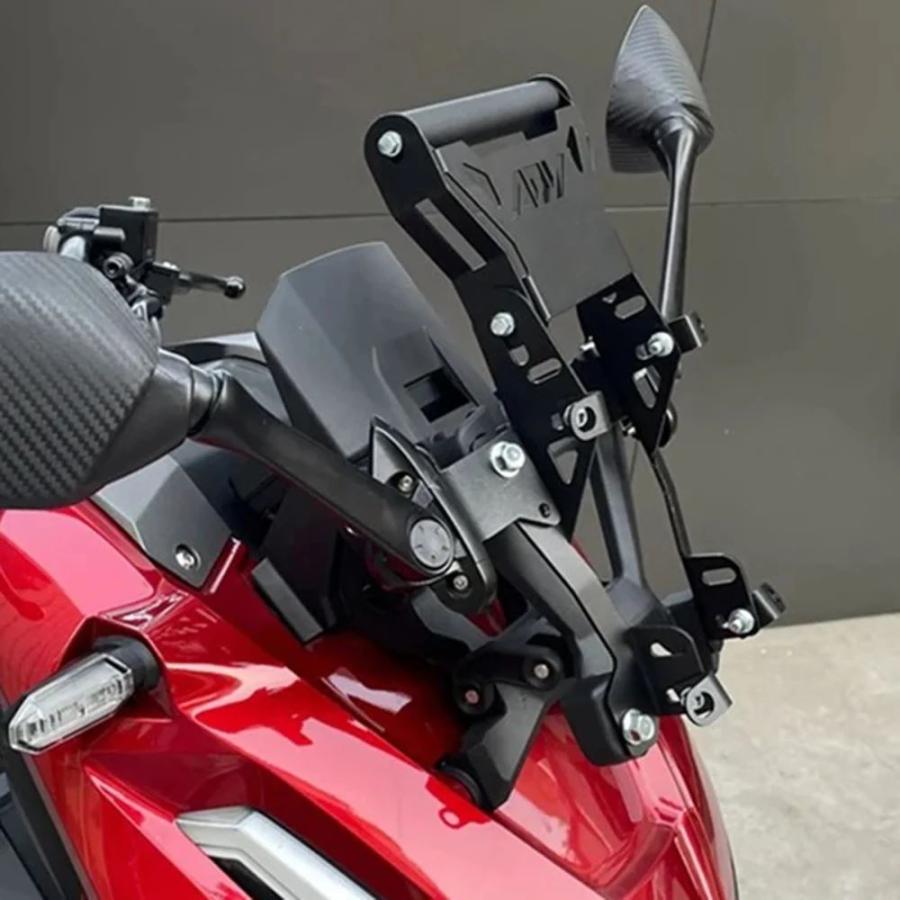 並行輸入品 ホンダ用バイクフロントガラスブラケット GPSナビゲーション スマートフォン用 一体型ホルダー adv160 ADV-160 adv 1_5