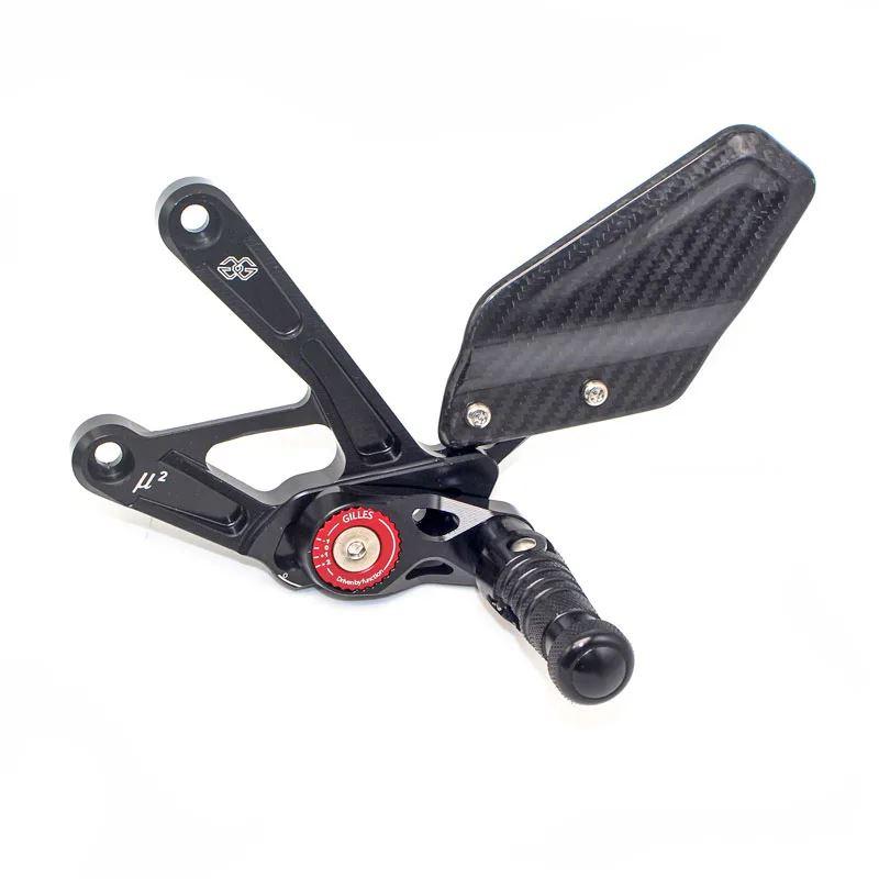 並行輸入品 バイクカーボンフットキット CNC リアセットフットレストリアセットヤマハ R1 R1M YZFR1M YZFR1 2015-2024 2021 2022