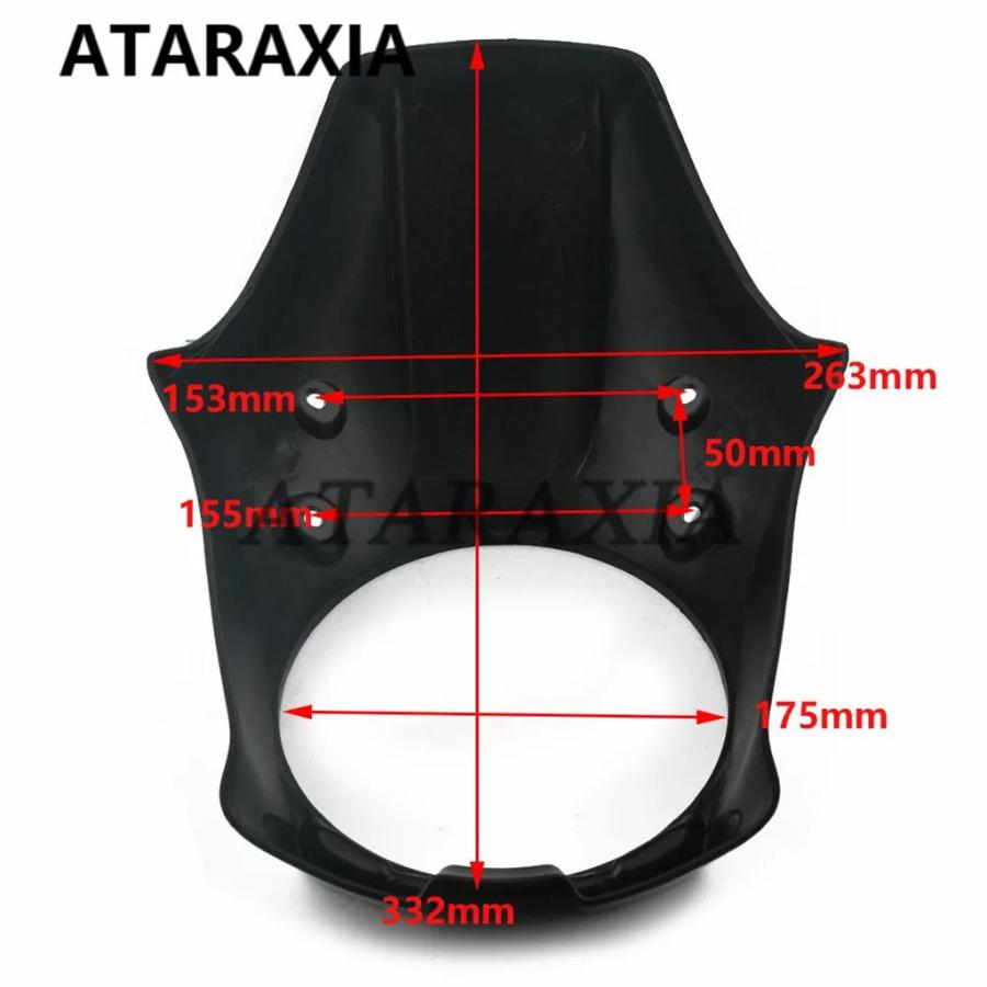 並行輸入品 バイクヘッドランプマスクヘッドライトフェアリングフロントフォークマウントヤマハ XVS 950 スペックボルトボルト 9_5