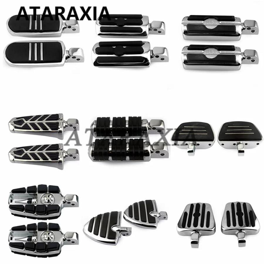 並行輸入品 リアフットペグフットレスト助手席ペダルヤマハ V スター 1100 V スター 650 ストライカー V-MAX ビラーゴ 750 1100の画像