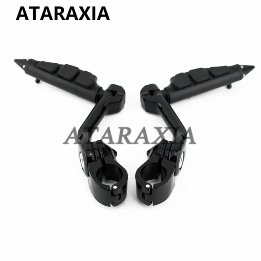 並行輸入品 1-1/4インチ 32MM フットペグ フットレスト ショートマウント クラッシュエンジンガード バイクペグ ハーレーツーリ_5
