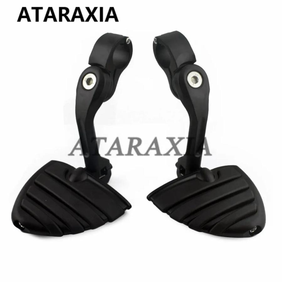 並行輸入品 バイクフットレストフットペグウィングエンジンガードバイクペグレストペダルハーレーツーリングダイナソフテイルス_4