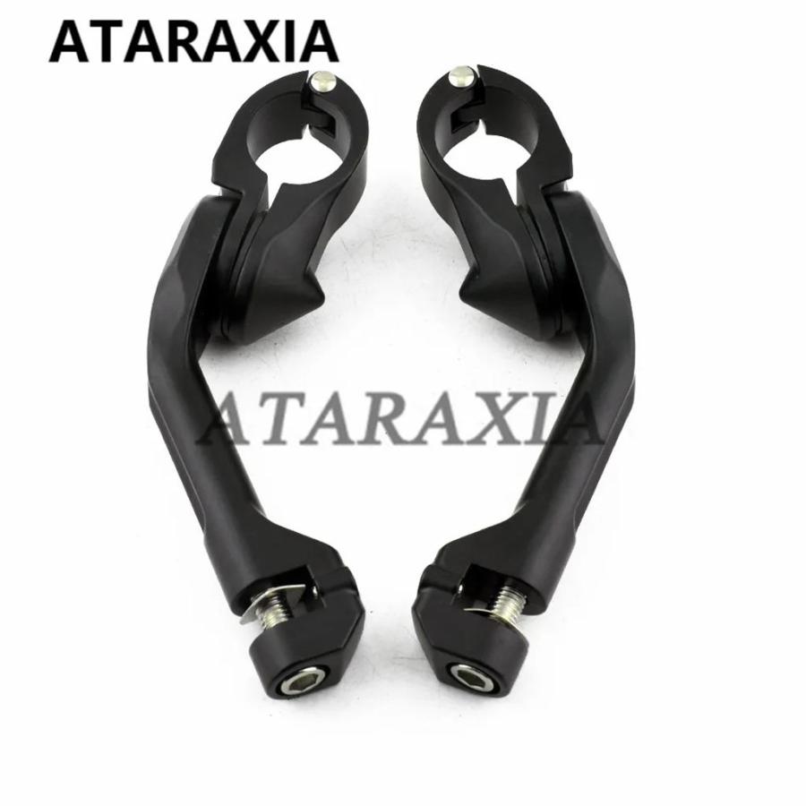 並行輸入品 バイクフットレストフットペグウィングエンジンガードバイクペグレストペダルハーレーツーリングダイナソフテイルス_7