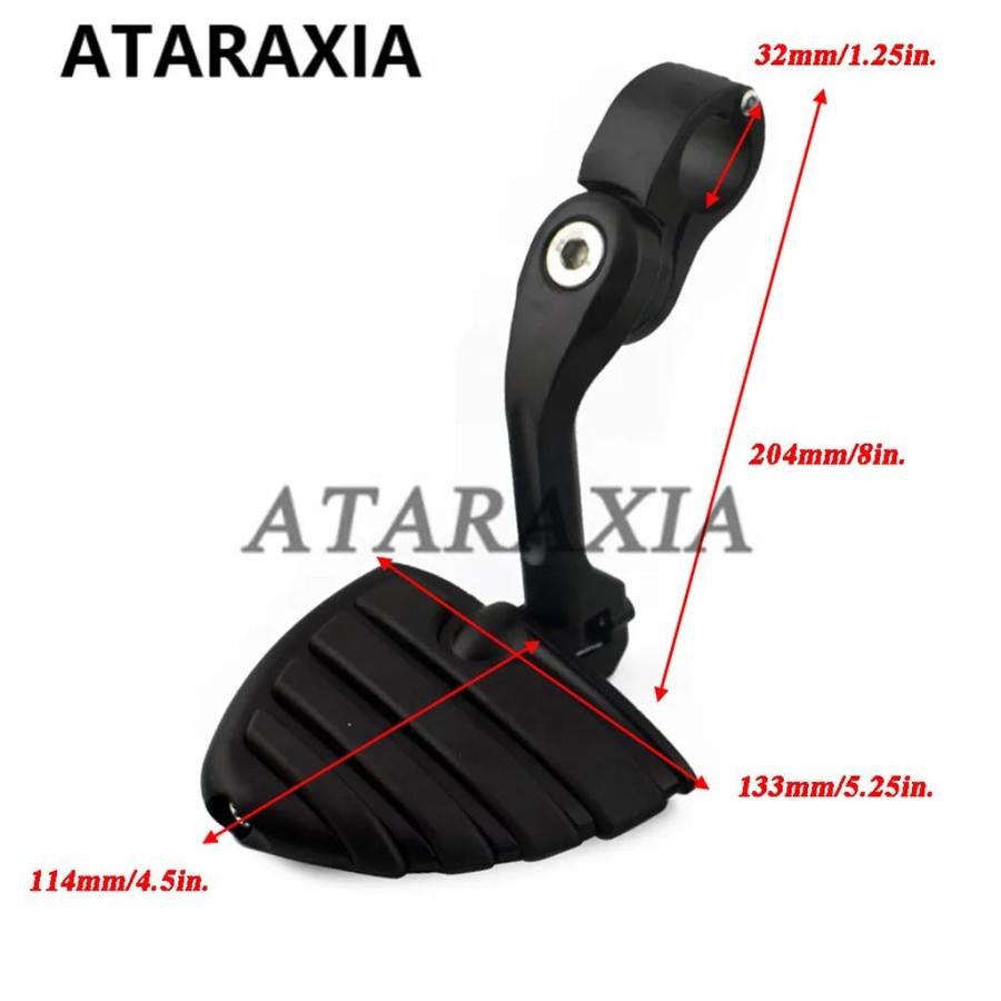 並行輸入品 バイクフットレストフットペグウィングエンジンガードバイクペグレストペダルハーレーツーリングダイナソフテイルス_8