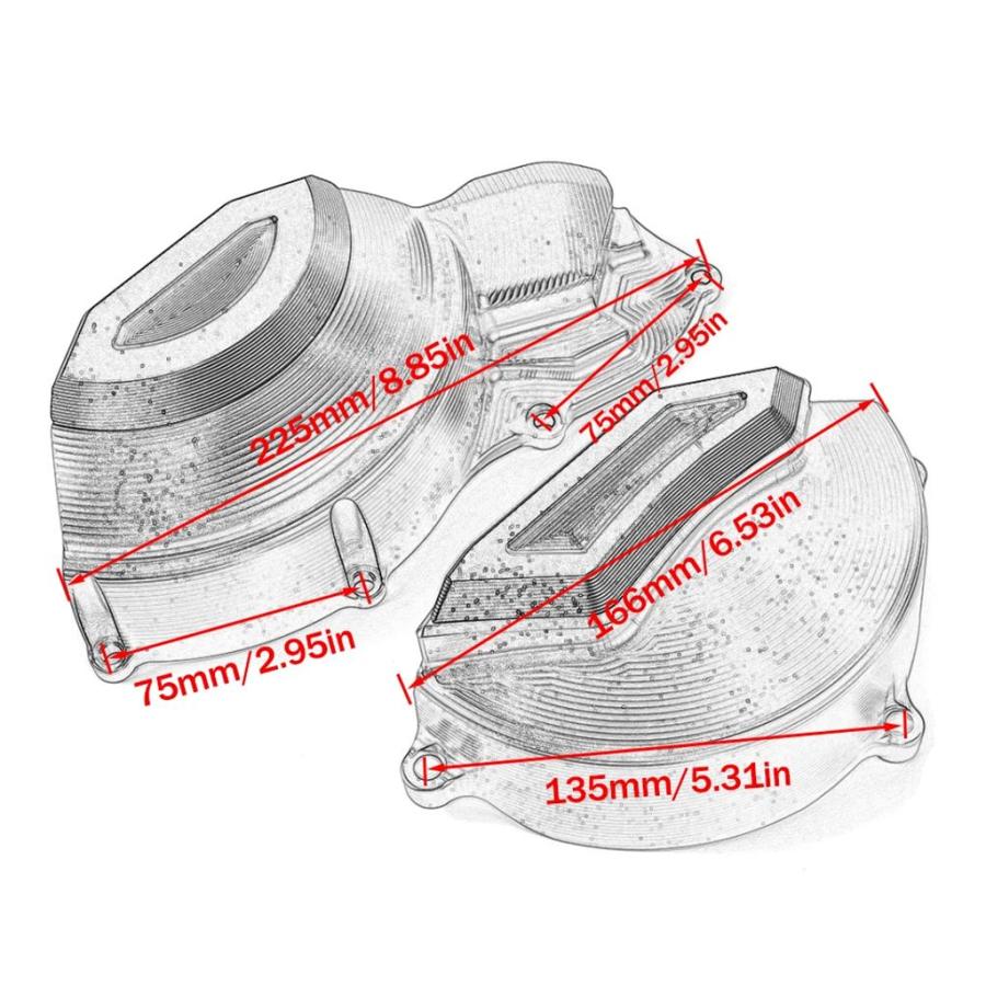 並行輸入品 アプリリア RS 660 2020-2024 バイクエンジンカバー保護ケース RS660 サイドガードフレーム SILDER アクセサリー_7