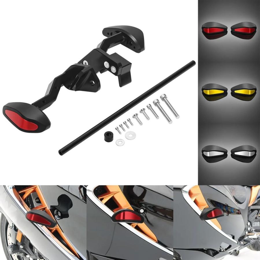 並行輸入品 2021-2026 スズキ GSX1300R ハヤブサフレームスライダークラッシュプロテクターアルミバイク衝突防止パッドショック_4