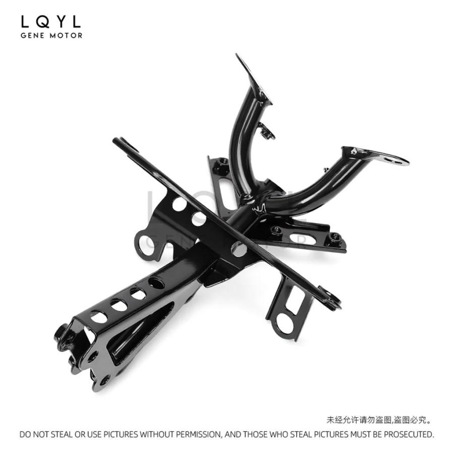 並行輸入品 バイク黒アッパーヘッドライトステイフェアリングブラケットホンダ CBR954RR CBR900RR 2002-2003 CBR 954RR 900RR 20の画像