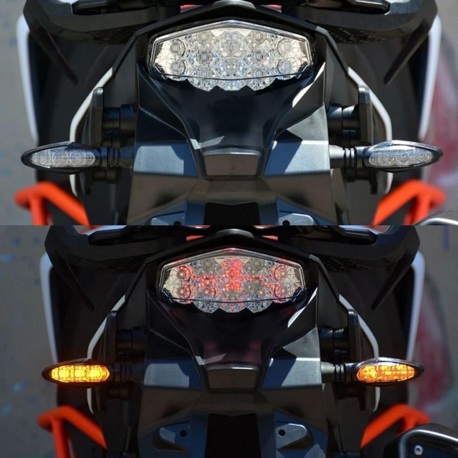 並行輸入品 カーテンLEDフラッシャーインジケーター バイク 二輪アクセサリー KTM 1190 890 1050 200RC 390 1290 790用の画像