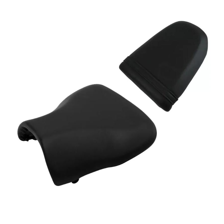 並行輸入品 ブラックフロントドライバー/リアパッセンジャーピリオンシート スズキ GSXR1000 2001-2002用_2