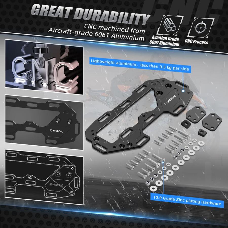 並行輸入品 KTM 1290 SAS SAR キャリアサイドラックブラケットバイクサドルバッグサイドキャリア KTM 1290 スーパーアドベンチャ_5