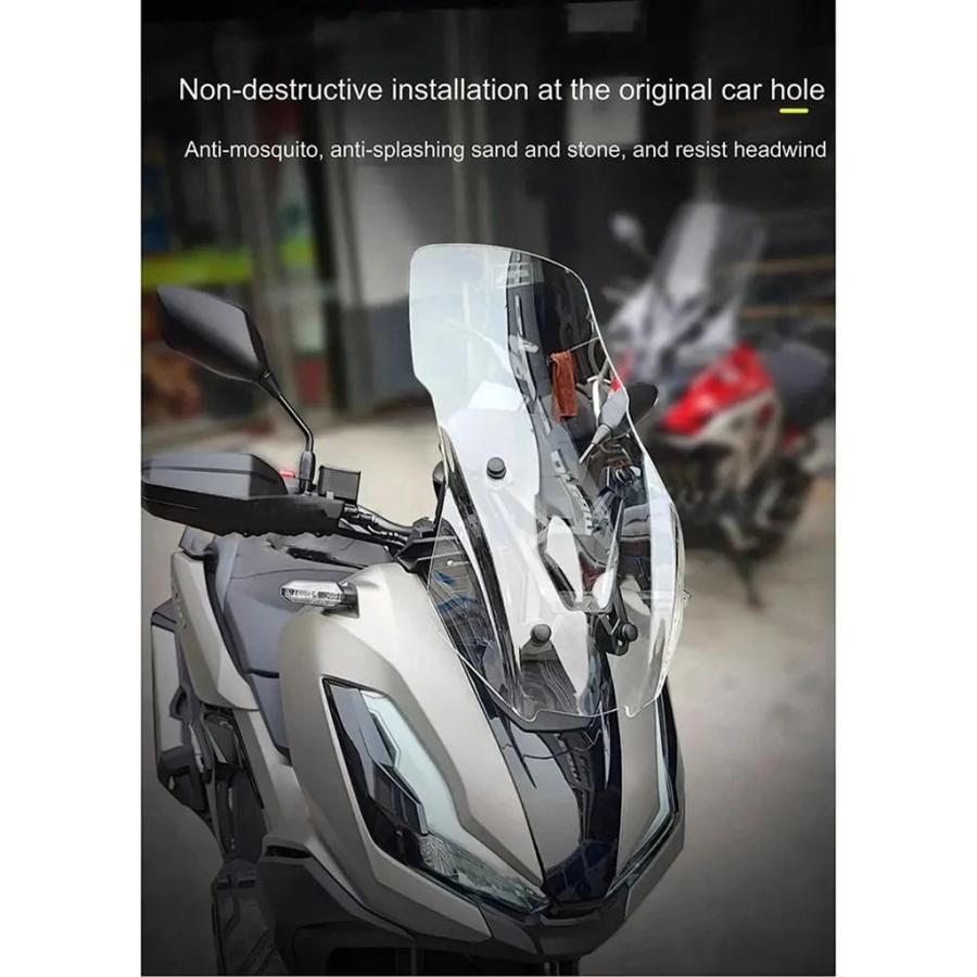 並行輸入品 2022-2025年式 ホンダ ADV350 バイク用 ウインドシールド 高調整可能 カスタムウインドシールド ADV350 デフレクターの画像