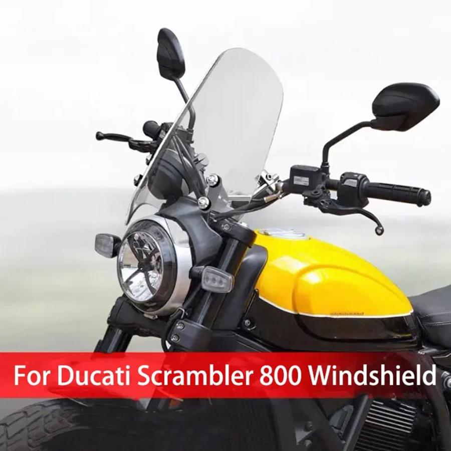 並行輸入品 ドゥカティスクランブラー 800 バイクフロントガラス固定ブラケット高められ_9