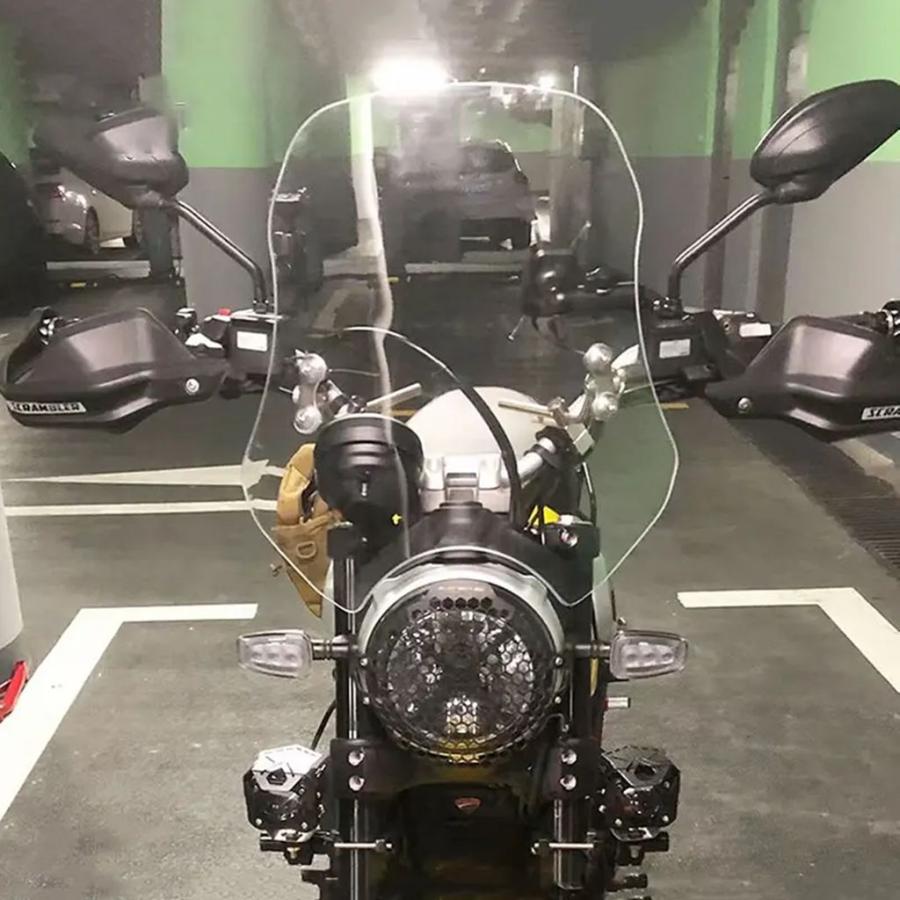 並行輸入品 ドゥカティスクランブラー 800 バイクフロントガラス固定ブラケット高められ_12