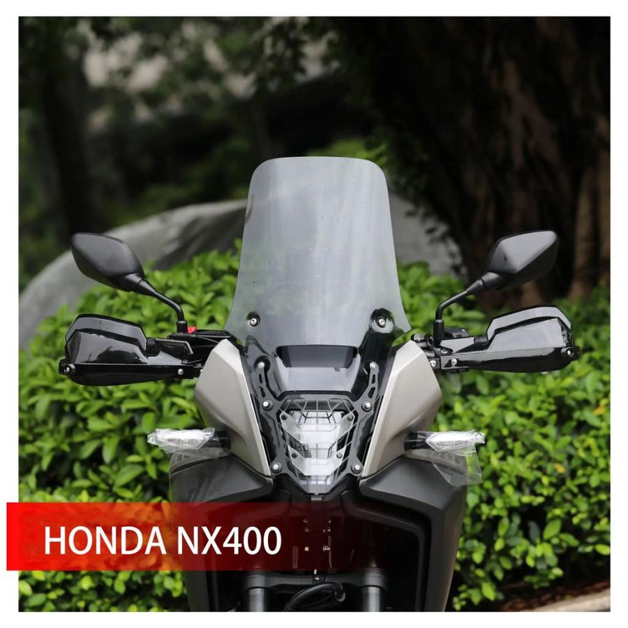 並行輸入品 ホンダ NX400 バイクフロントガラス風防カスタムバイザー高増加厚みフロントガラスアクセサリーの画像