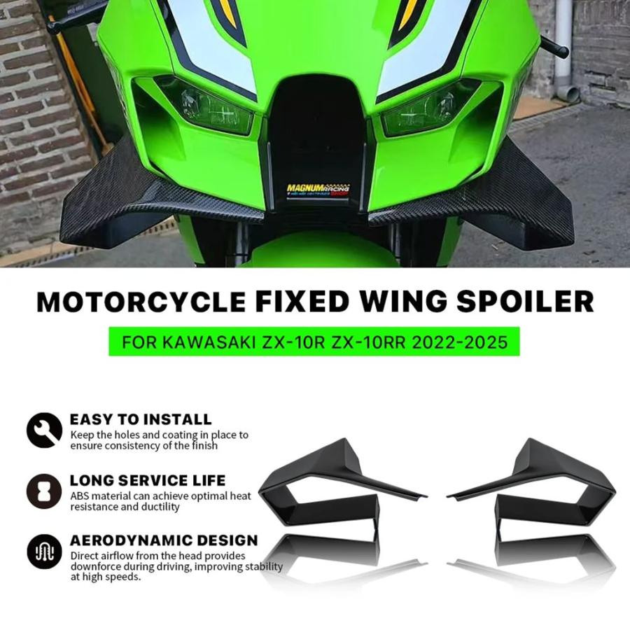 並行輸入品 カワサキ ZX-10R ZX10R 2022-2025 ウイングレット