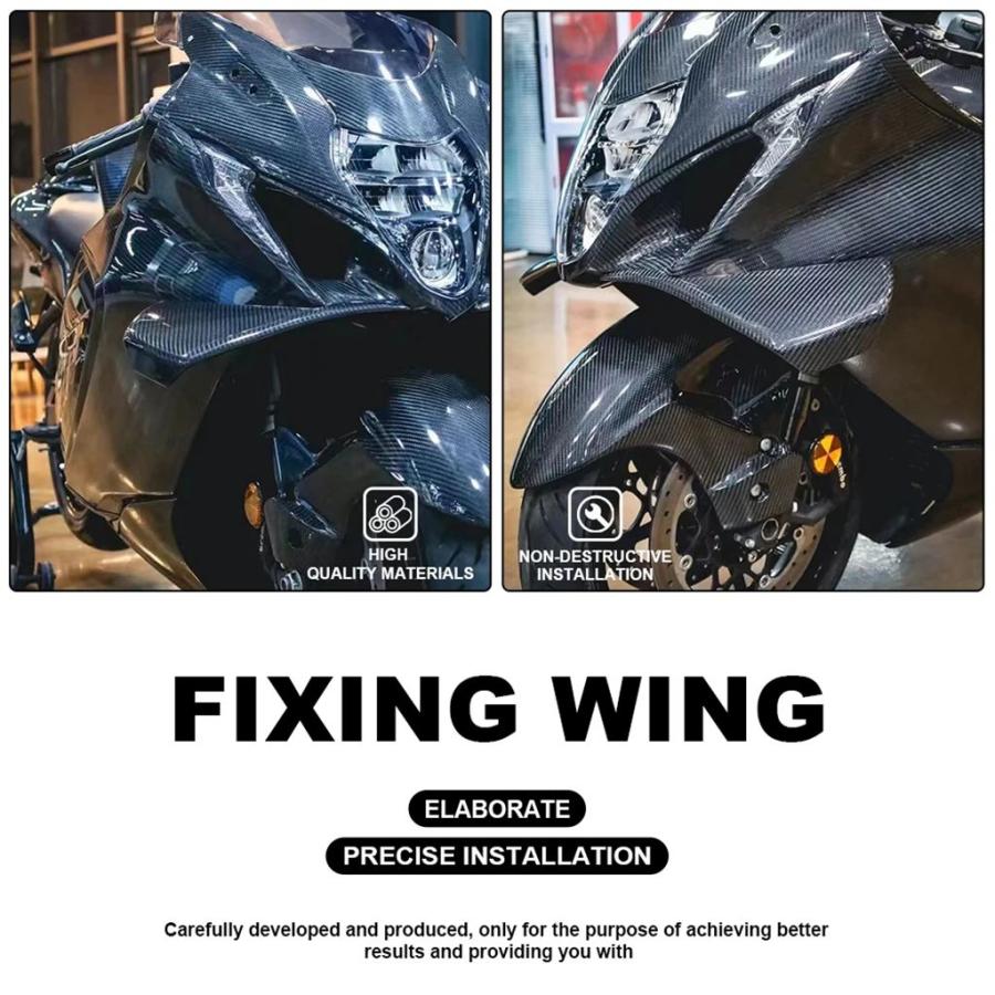 並行輸入品 スズキハヤブサ GSXR1300R GSX-R1300S 2021-2024 バイク固定翼 GSXR1300 スポイラーフロントガラスアクセサリー_7