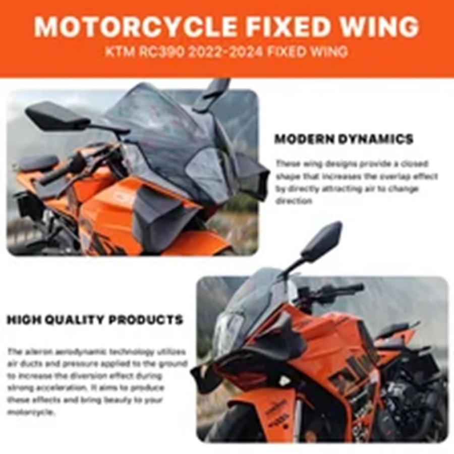 並行輸入品 固定翼スポイラーロアシュラウドフロント KTM RC390 RC16 RC8C 同羽 2022-2025_7