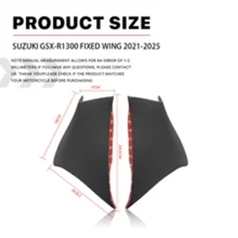 並行輸入品 スズキ GSX-R1300 GSXR1300R GSXR1300S 2021-2024 バイク固定翼空力エアロロンフロントガラスアクセサリー_8