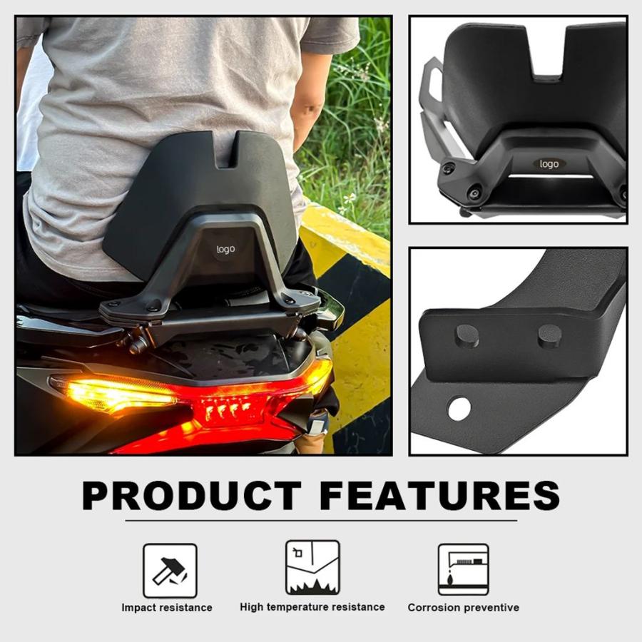 並行輸入品 ホンダ フォルツァ350用 バイクリアクッション ブラッククッション NSS350 2021-2024 新型アームレストキットの画像