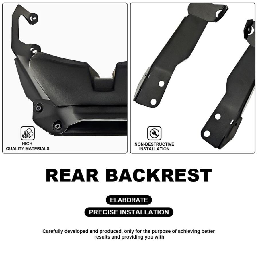 並行輸入品 ホンダ フォルツァ350用 バイクリアクッション ブラッククッション NSS350 2021-2024 新型アームレストキットの画像