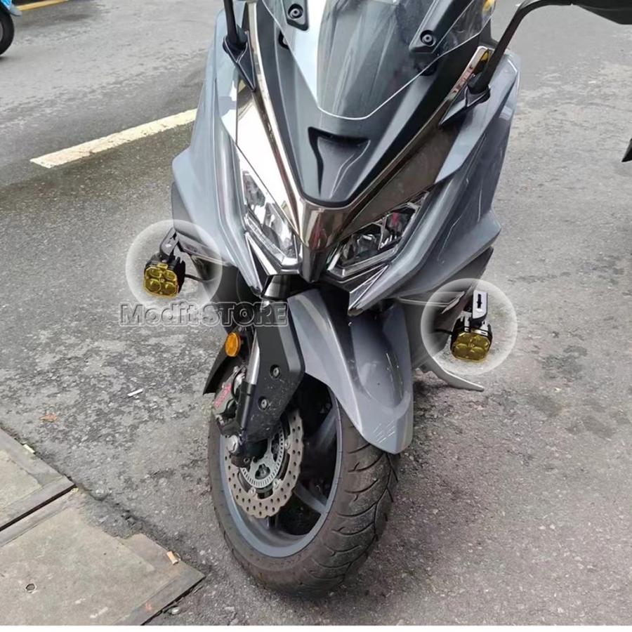 並行輸入品 バイクスポットライトブラケット KYMCO AK550 AK 550 2017-2022