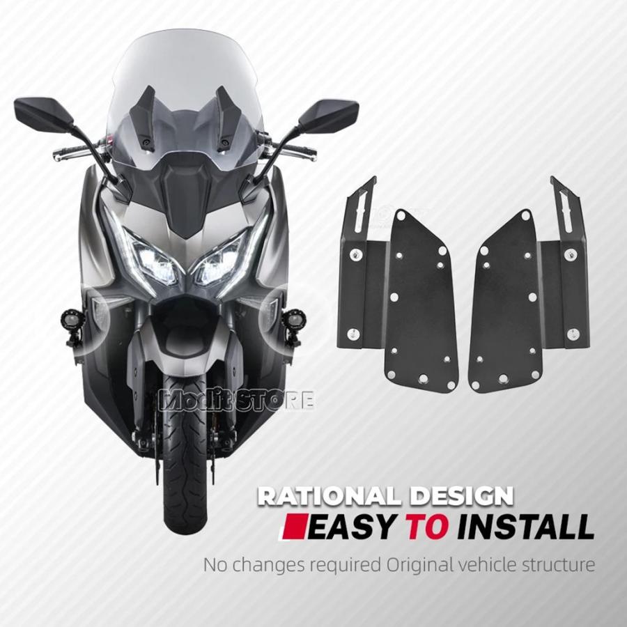 並行輸入品 キムコ AK 550 プレミアム 2023 2024年式用 新型 バイク用スポットライト フットレストエリミネーター CNC合金