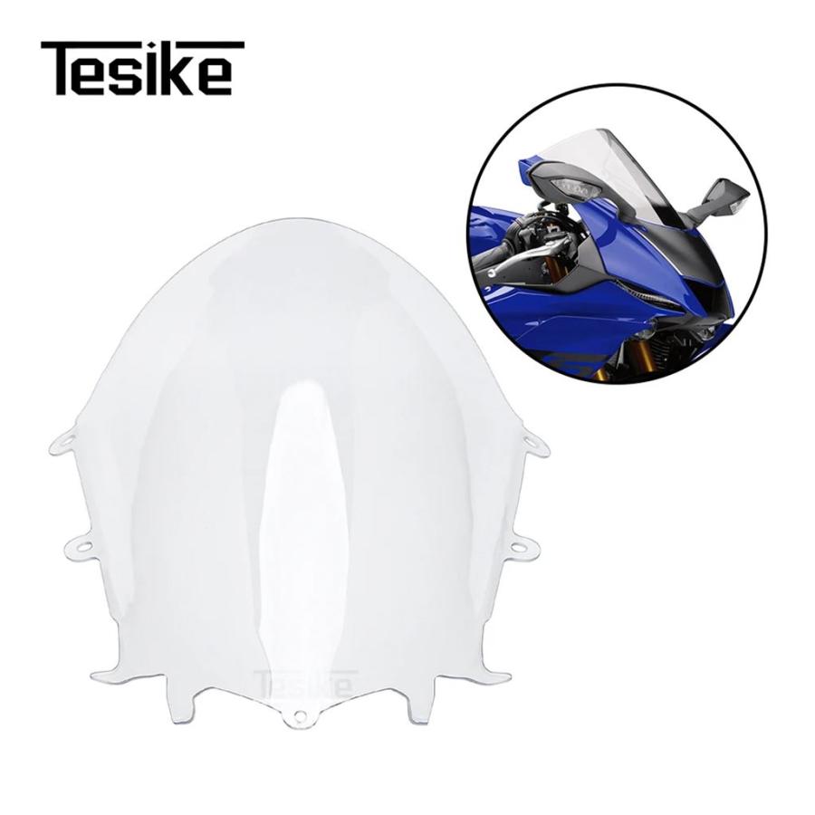 並行輸入品 ヤマハ YZF R6 2017-2024 バイクスクリーンフロントガラスウインドスクリーンツーリングスクリーンアクセサリー YZF-の画像