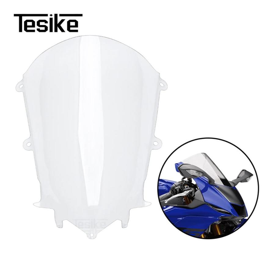 並行輸入品 ヤマハ YZF R6 2017-2024 バイクスクリーンフロントガラスウインドスクリーンツーリングスクリーンアクセサリー YZF-の画像