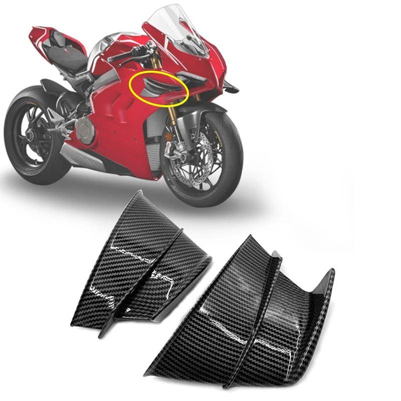 並行輸入品 V4 S ウイングレット空力ウィングキットスポイラーディフ??レクターカバーバイクアクセサリードゥカティパニガーレ Vの画像